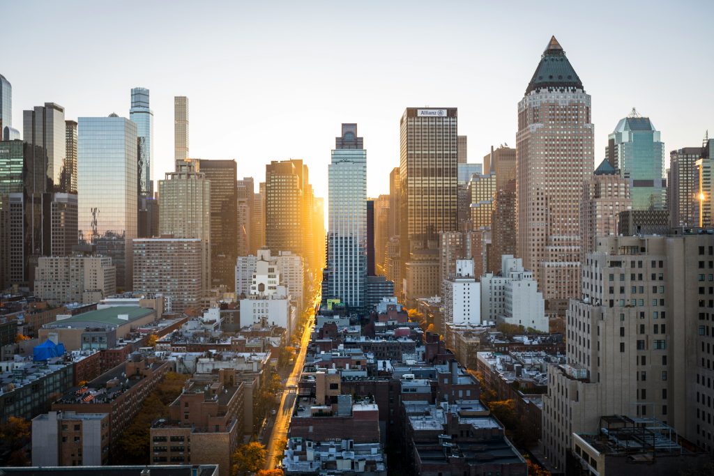 paysage urbain de New York pendant la saint-patrick