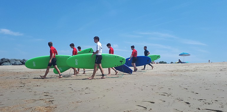 summer camp a biarritz anglais surf